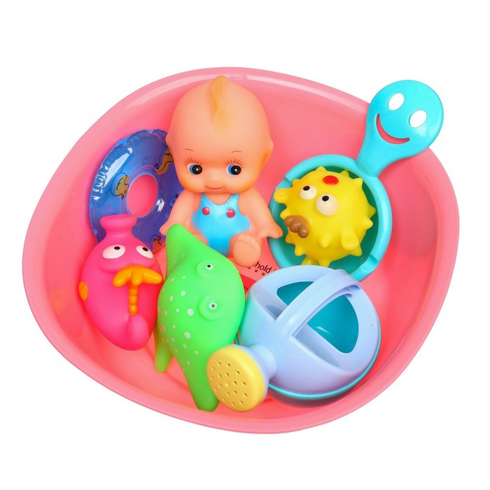 Набор игрушек для ванны «Игры малыша», 8 предметов - фото 4 - id-p180502777