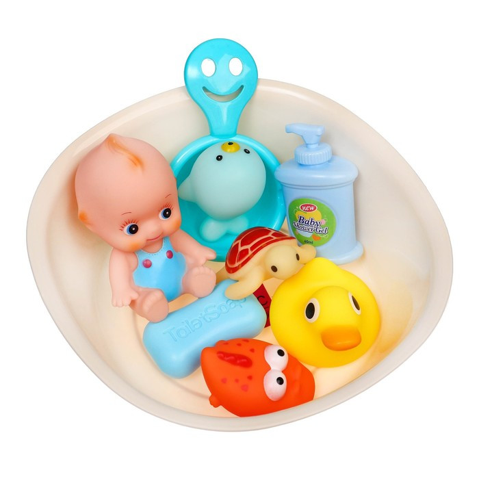 Набор игрушек для ванны «Игры малыша», 9 предметов - фото 2 - id-p180502782
