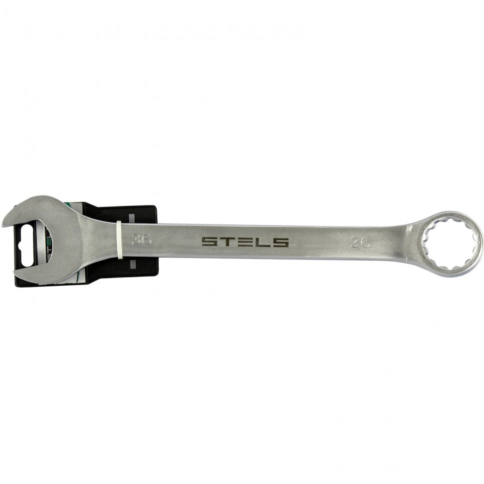 Ключ комбинированный, 36 мм, CrV, матовый хром Stels - фото 2 - id-p216676384