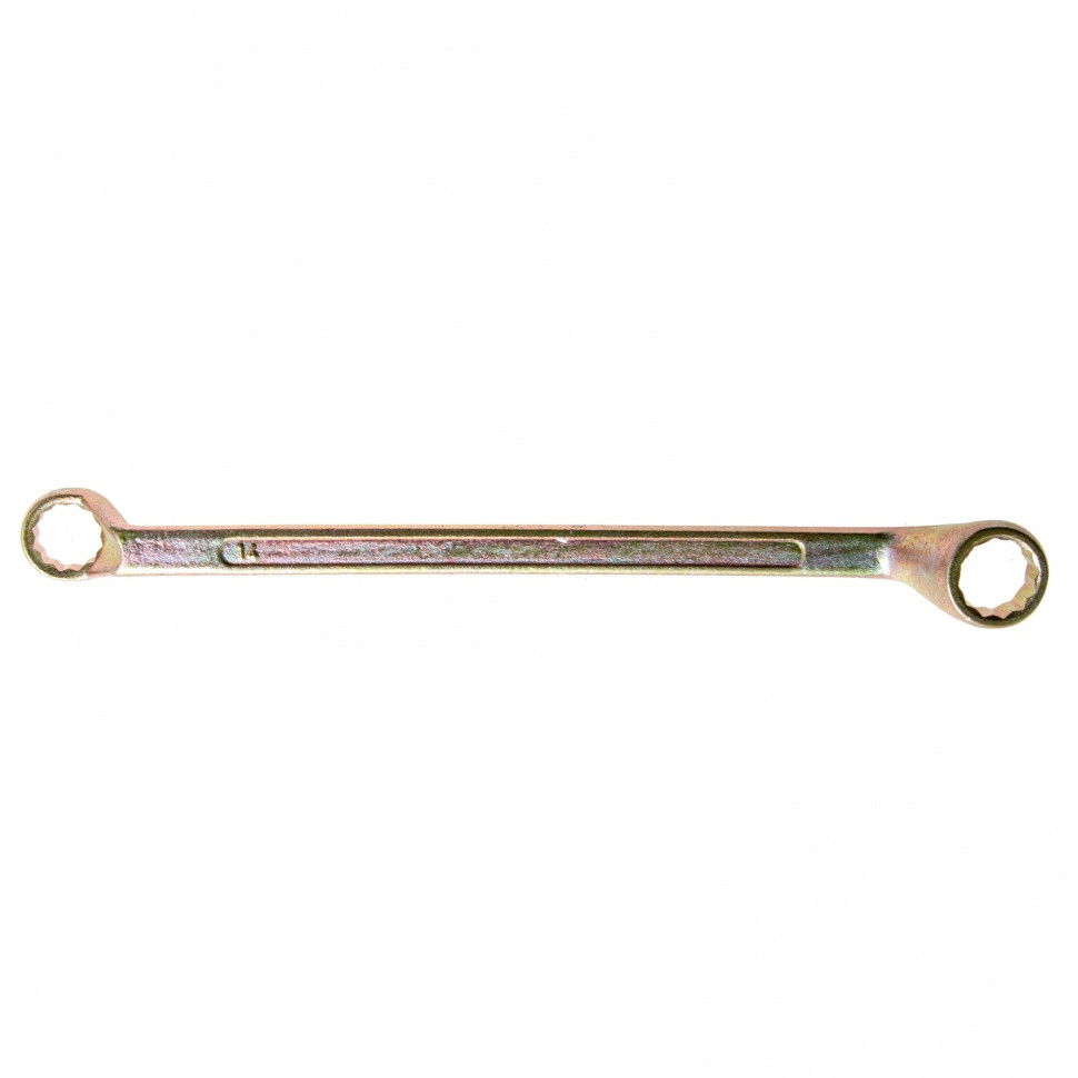 Ключ накидной, 14 х 15 мм, желтый цинк Сибртех - фото 1 - id-p216669961