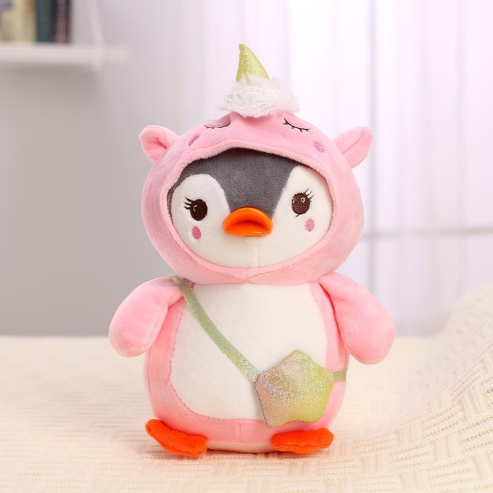 Мягкая игрушка с пледом «Пингвин в костюме единорожки»,МИКС - фото 4 - id-p199290679