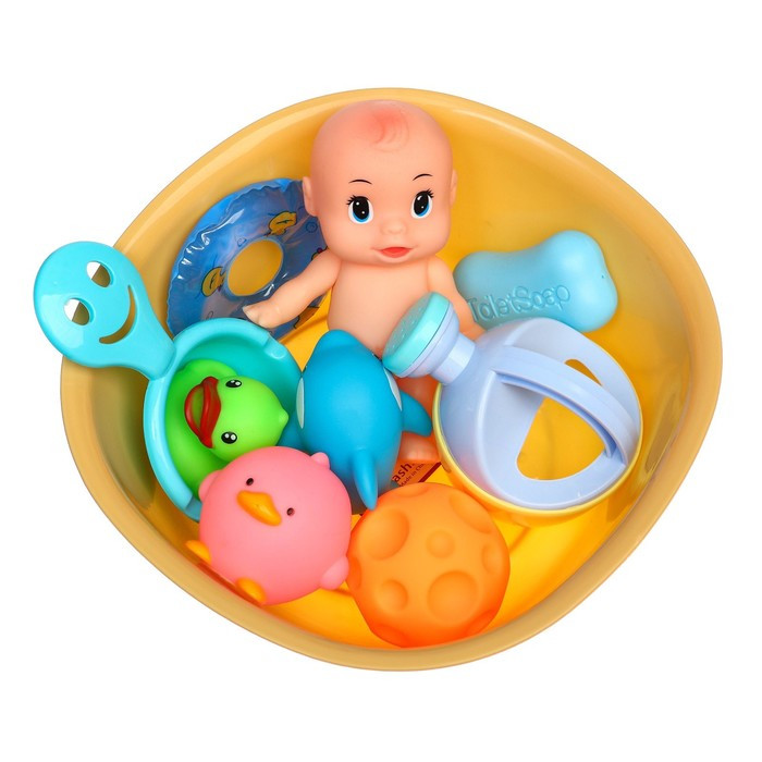 Набор игрушек для ванны «Игры малыша», 10 предметов - фото 3 - id-p180502781