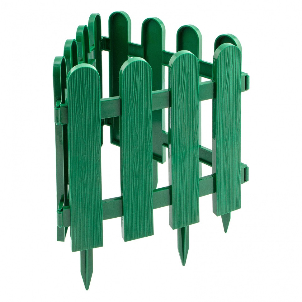 Забор декоративный "Классика", 29 х 224 см, зеленый, Россия, Palisad - фото 1 - id-p216675285