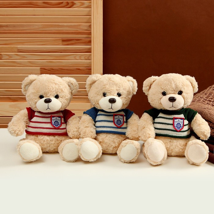 Мягкая игрушка «Медведь» в полосатой кофте, 25 см, цвет МИКС - фото 5 - id-p215189304