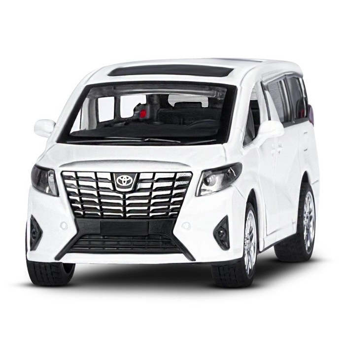 Машина металлическая Toyota Alphard 1:42, инерция, открываются двери, цвет белый - фото 3 - id-p199392627