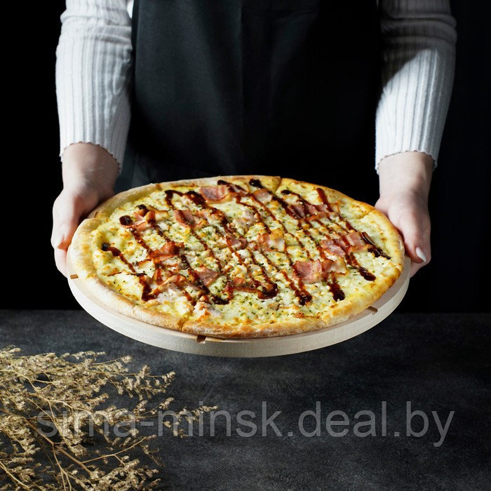 Доска для пиццы Adelica «Итальяно», 6 кусков, d=32 см, толщина 1,8 см, берёза - фото 5 - id-p188633812