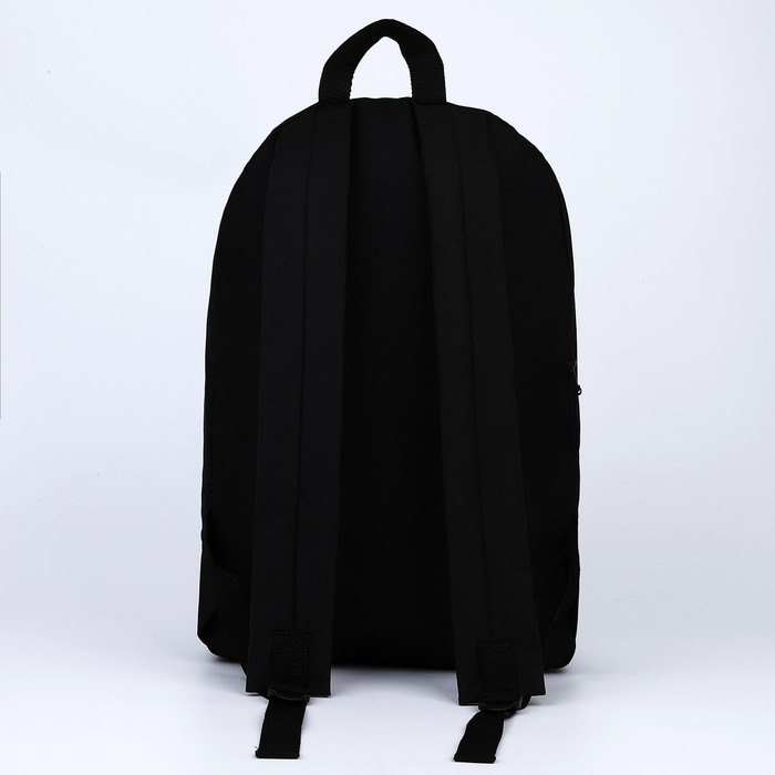 Рюкзак текстильный Awesome, 46х30х10 см, вертик карман, цвет чёрный - фото 5 - id-p208930631