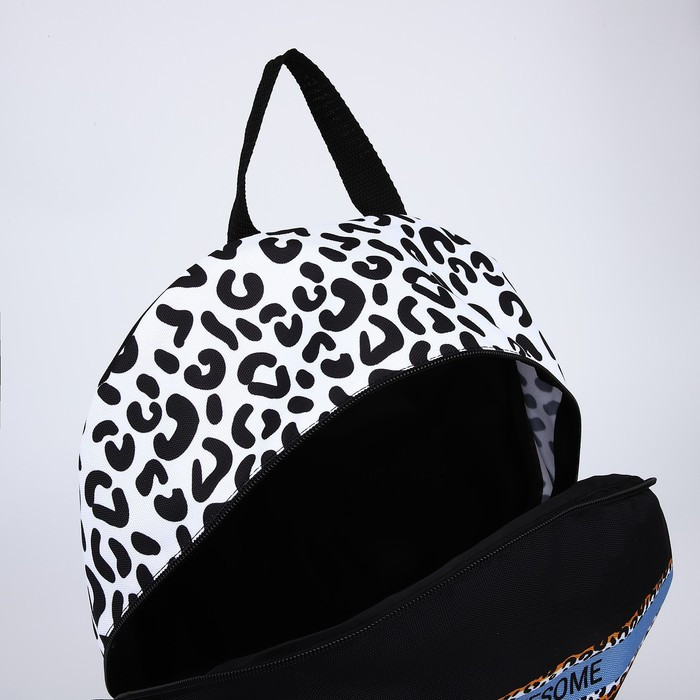 Рюкзак текстильный Awesome, 46х30х10 см, вертик карман, цвет чёрный - фото 6 - id-p208930631