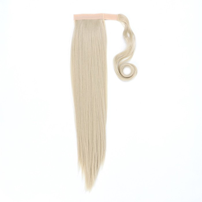Хвост накладной, прямой волос, на резинке, 60 см, 100 гр, цвет холодный блонд(#SHT88B) - фото 3 - id-p216679029