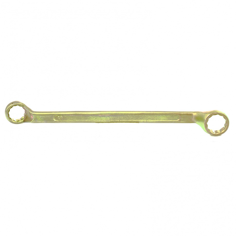Ключ накидной, 19 х 22 мм, желтый цинк Сибртех - фото 1 - id-p216671247