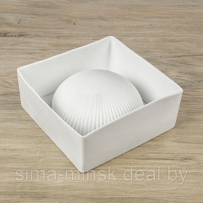 Форма силиконовая для муссовых десертов и выпечки KONFINETTA «Полусфера», 19×8 см, цвет белый - фото 3 - id-p208227704
