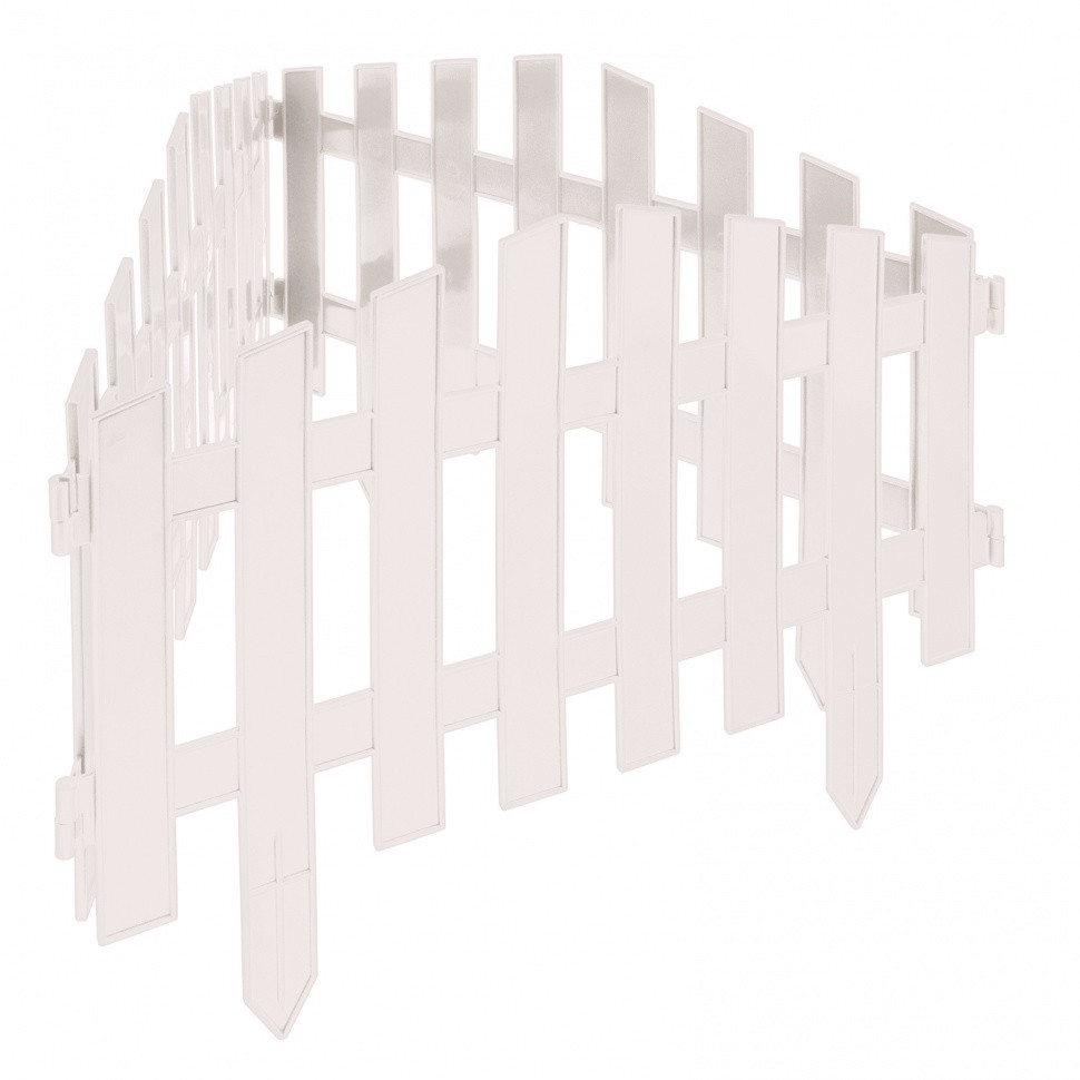 Забор декоративный "Марокко", 28 х 300 см, белый, Россия, Palisad - фото 1 - id-p216674239