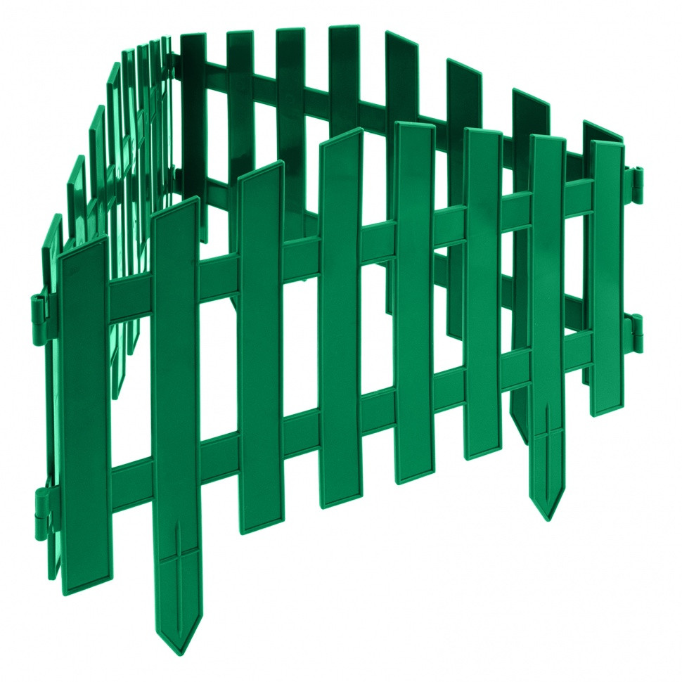 Забор декоративный "Марокко", 28 х 300 см, зеленый, Россия, Palisad - фото 1 - id-p216674240