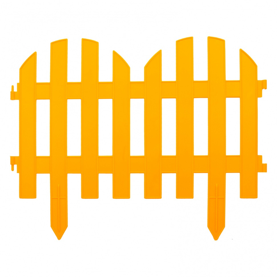 Забор декоративный "Романтика", 28 х 300 см, желтый, Россия, Palisad - фото 3 - id-p216674244