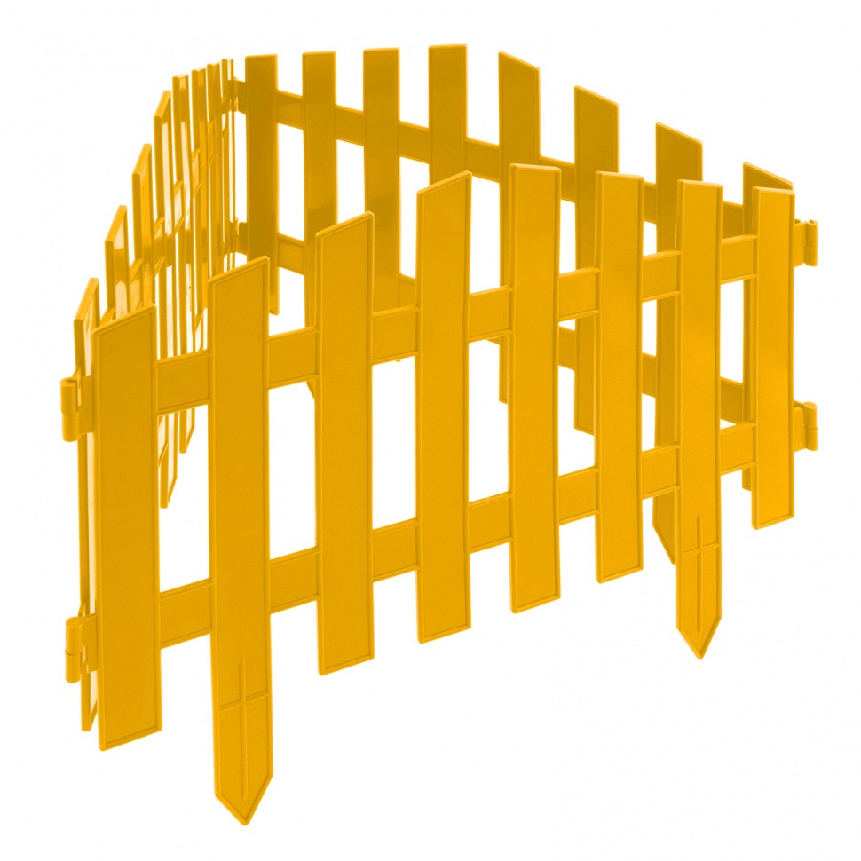 Забор декоративный "Марокко", 28 х 300 см, желтый, Россия, Palisad - фото 1 - id-p216674245