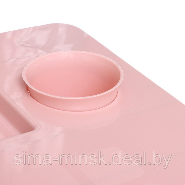 Детский стол с подстаканником, цвет розовый - фото 4 - id-p187857503