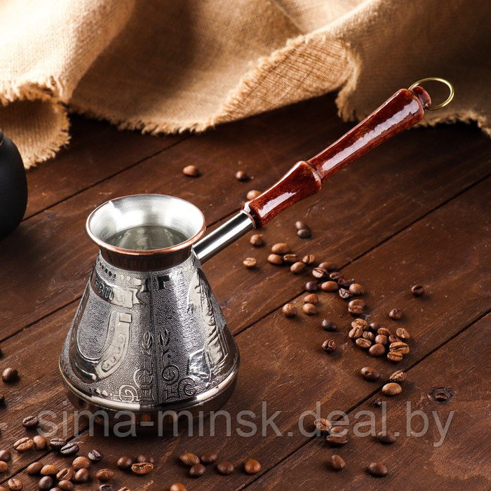 Турка для кофе медная «Левша», 0,5 л - фото 1 - id-p216669746
