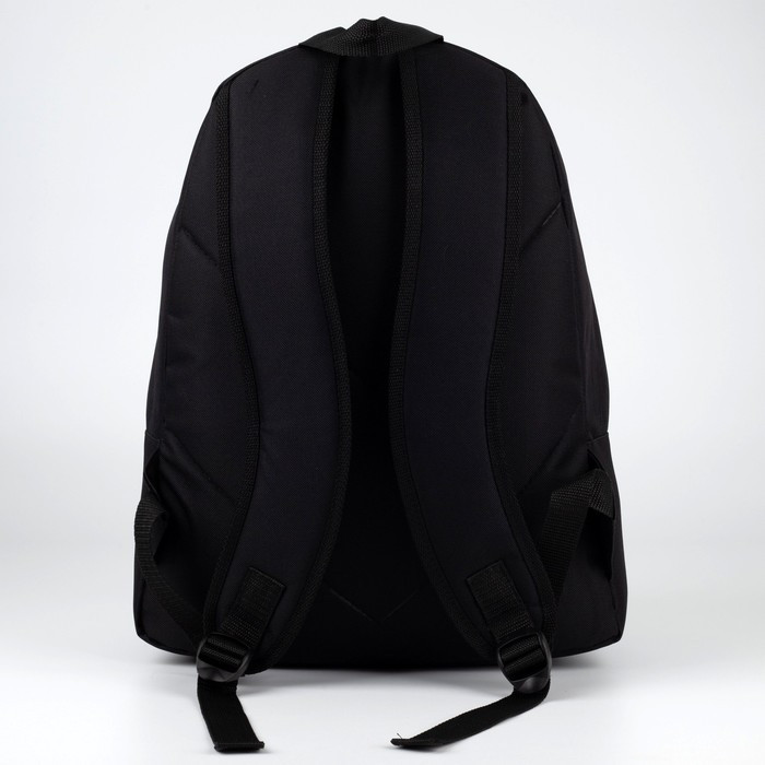 Рюкзак молодёжный «Корги», 33х13х37 см, отд на молнии, н/карман, чёрный - фото 6 - id-p203024881