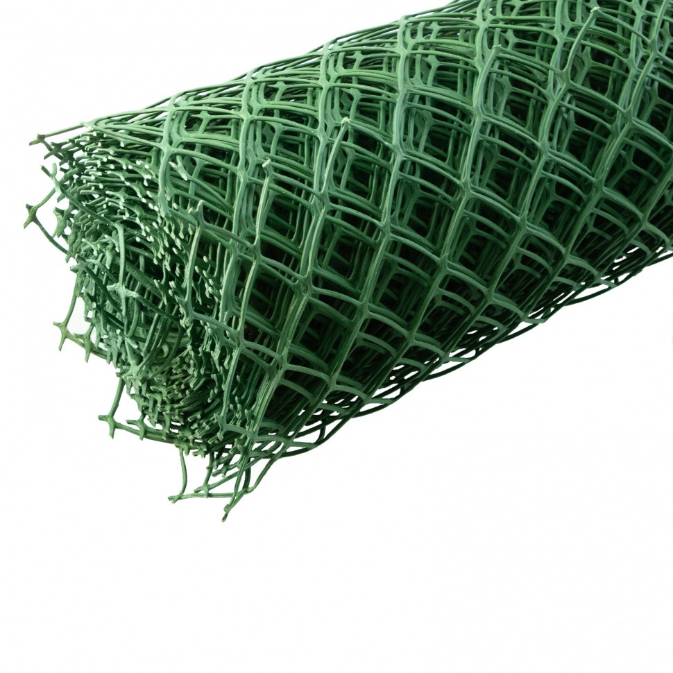 Решетка заборная в рулоне, 1.8 х 25 м, ячейка 90 х 100 мм, пластиковая, зеленая, Россия - фото 3 - id-p216677524