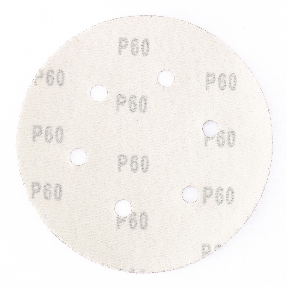 Круг абразивный на ворсовой подложке под "липучку", перфорированный, P 320, 150 мм, 5 шт Matrix - фото 2 - id-p216668979