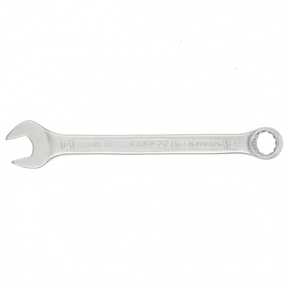 Ключ комбинированный 12 мм, CrV, холодный штамп Gross - фото 1 - id-p216668021
