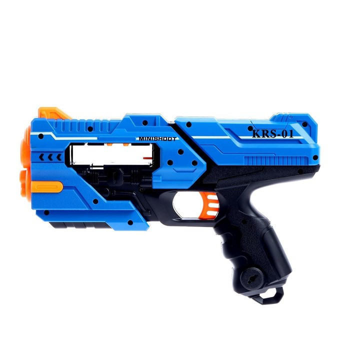 Бластер Rapid, стреляет мягкими пулями, в комплекте с мишенями, цвет синий - фото 2 - id-p187574739