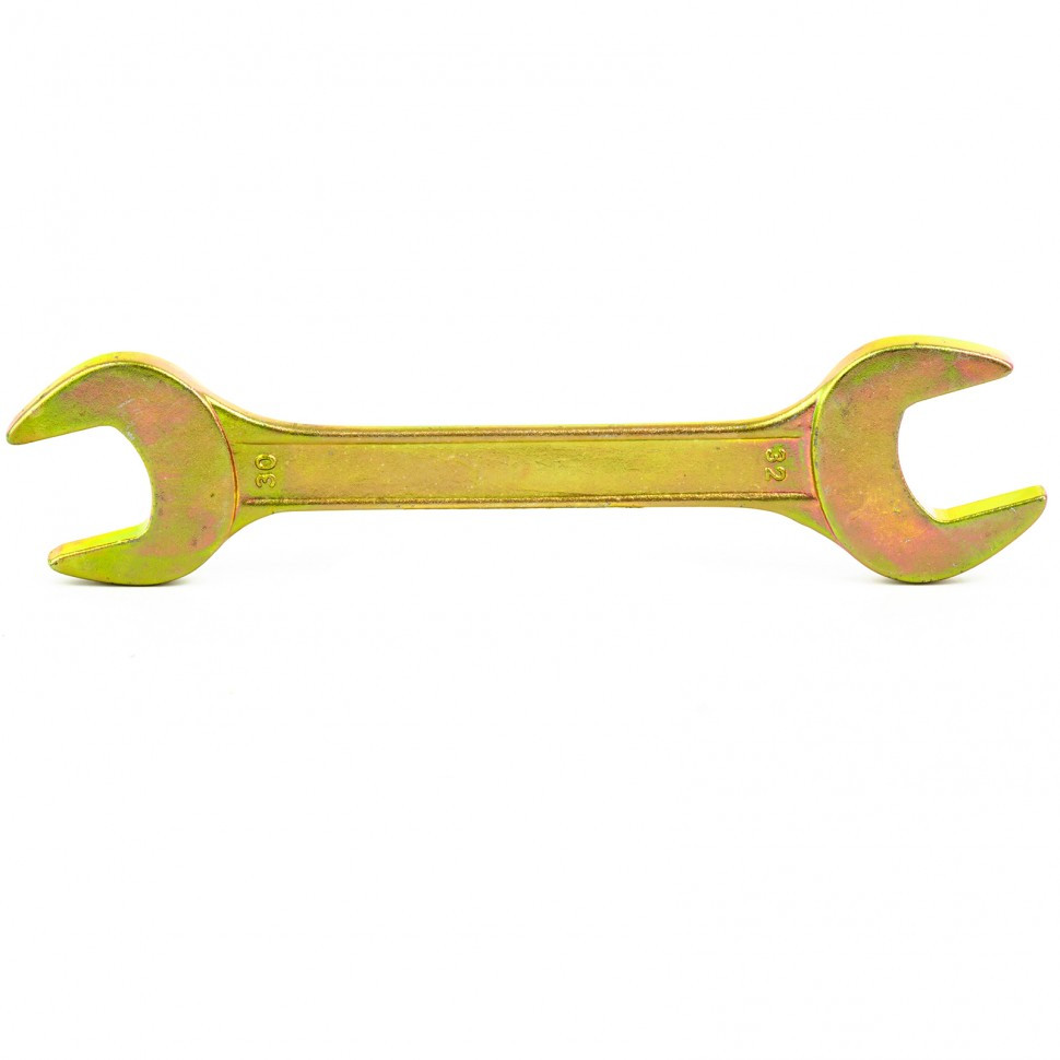 Ключ рожковый, 30 х 32 мм, желтый цинк Сибртех - фото 1 - id-p216671393