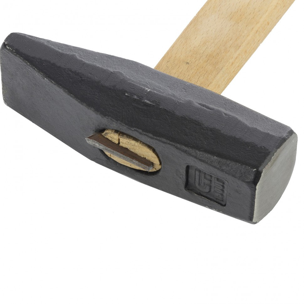 Молоток слесарный 1500 г, квадратный боек, деревянная рукоятка Сибртех - фото 2 - id-p216674335