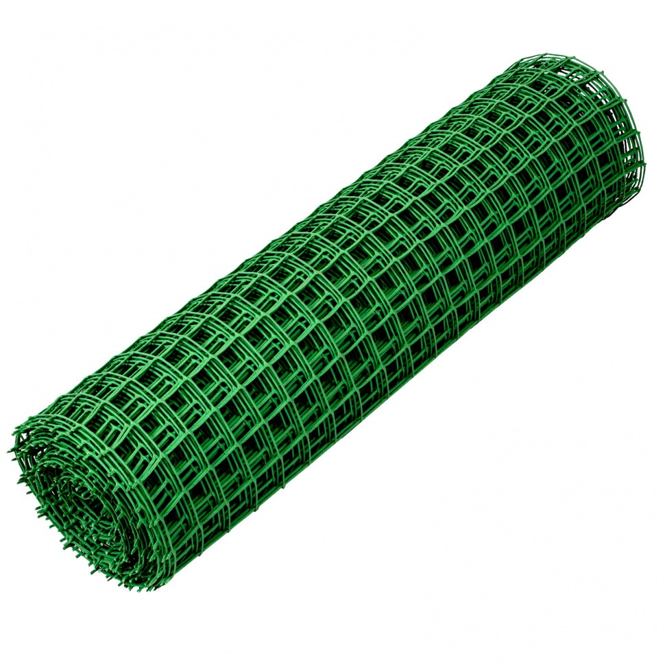 Решетка заборная в рулоне, 1 х 20 м, ячейка 50 х 50 мм, пластиковая, зеленая, Россия - фото 3 - id-p216676601