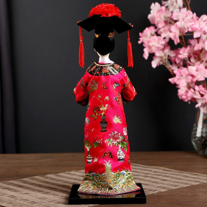Кукла коллекционная "Китаянка в национальном платье с платочком" 32х12,5х12,5 см - фото 3 - id-p216664653