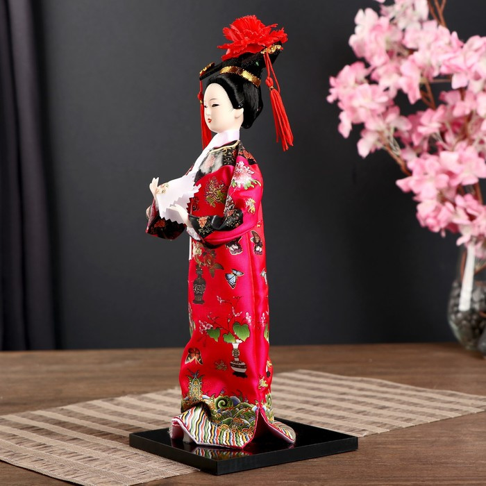 Кукла коллекционная "Китаянка в национальном платье с платочком" 32х12,5х12,5 см - фото 4 - id-p216664653