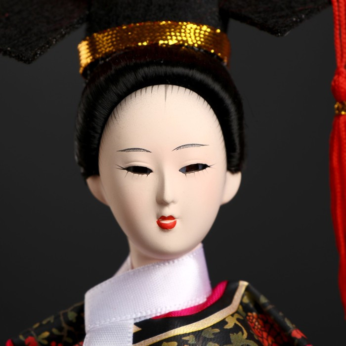 Кукла коллекционная "Китаянка в национальном платье с платочком" 32х12,5х12,5 см - фото 5 - id-p216664653