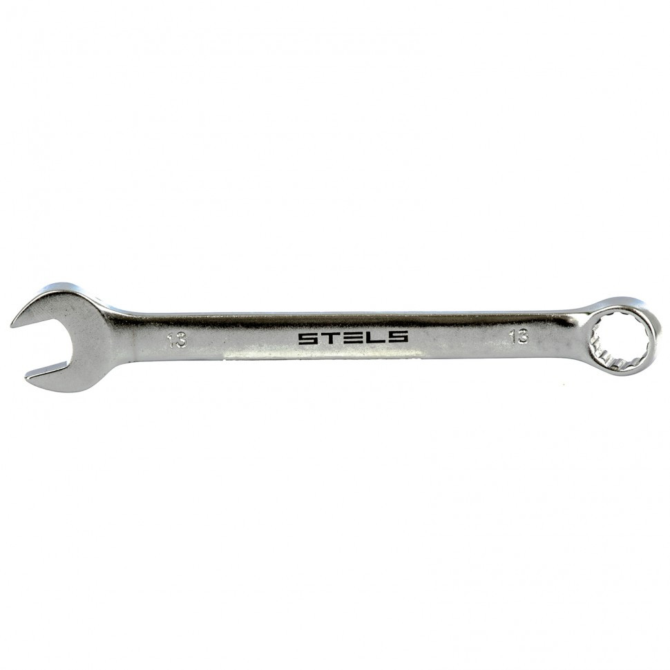 Ключ комбинированный, 13 мм, CrV, матовый хром Stels - фото 1 - id-p216668106
