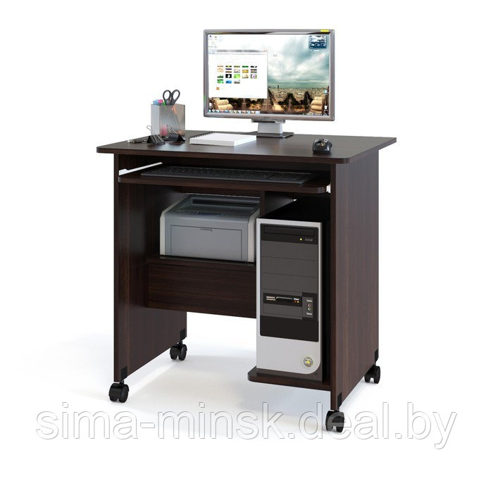 Компьютерный стол, 800 × 600 × 795 мм, цвет венге - фото 1 - id-p187850050