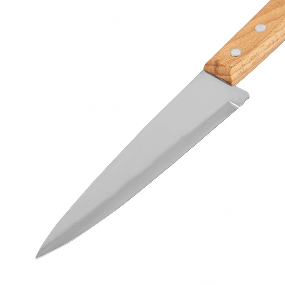 Нож поварской 240 мм, лезвие 130 мм, деревянная рукоятка// Hausman - фото 3 - id-p216669097