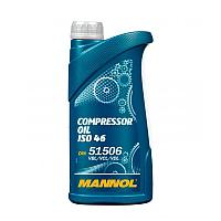 Масло для пневмоинструмента минеральное MANNOL Compressor Oil ISO 46 1 л