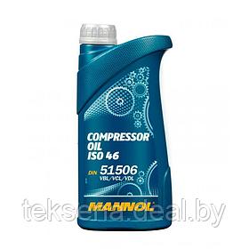 Масло для пневмоинструмента минеральное MANNOL Compressor Oil ISO 46  1 л