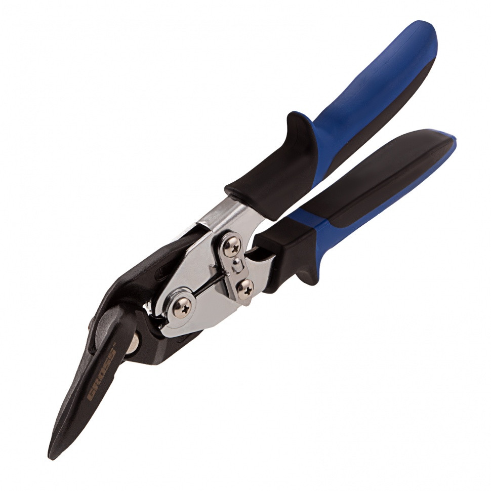 Ножницы по металлу "Piranha", усиленные, 255 мм, прямой и правый рез, сталь СrMo, двухкомпонентные рукоятки - фото 1 - id-p216676681