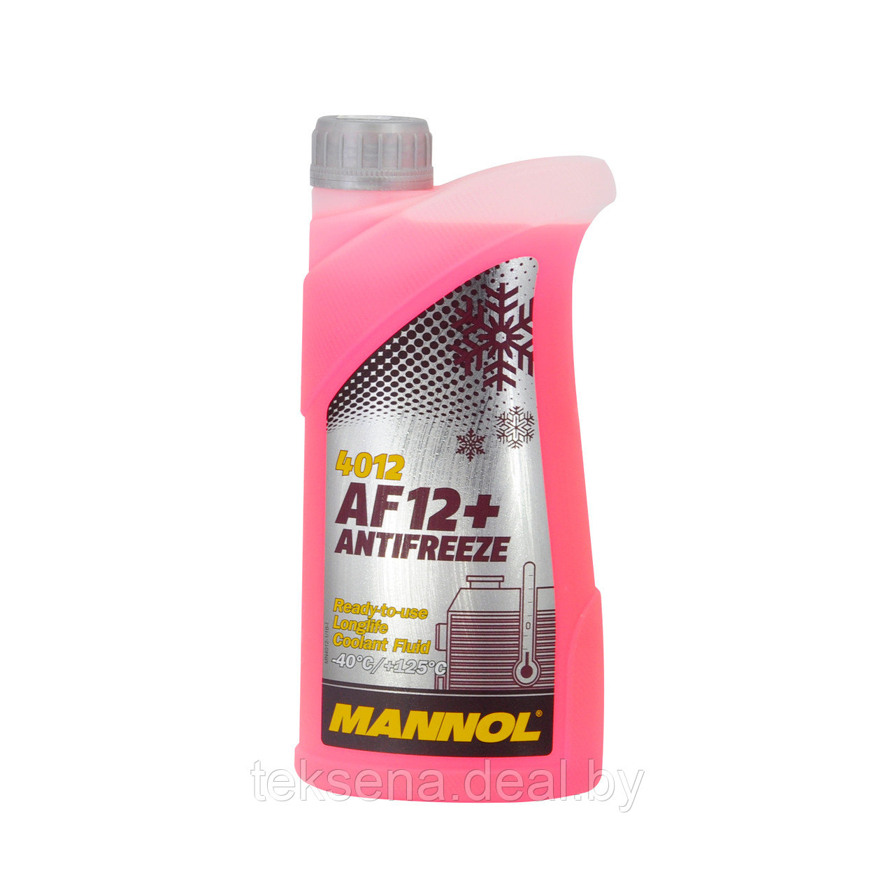 Жидкость охлаждающая низкозамерзающая MANNOL Antifreeze AF 12 +(-40) Longlife 1,08 кг (1 л) красный - фото 1 - id-p216680273