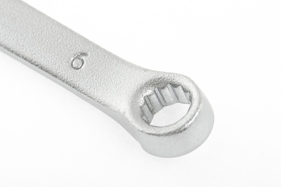 Ключ комбинированный, 6 мм, CrV, матовый хром Stels - фото 2 - id-p216667241