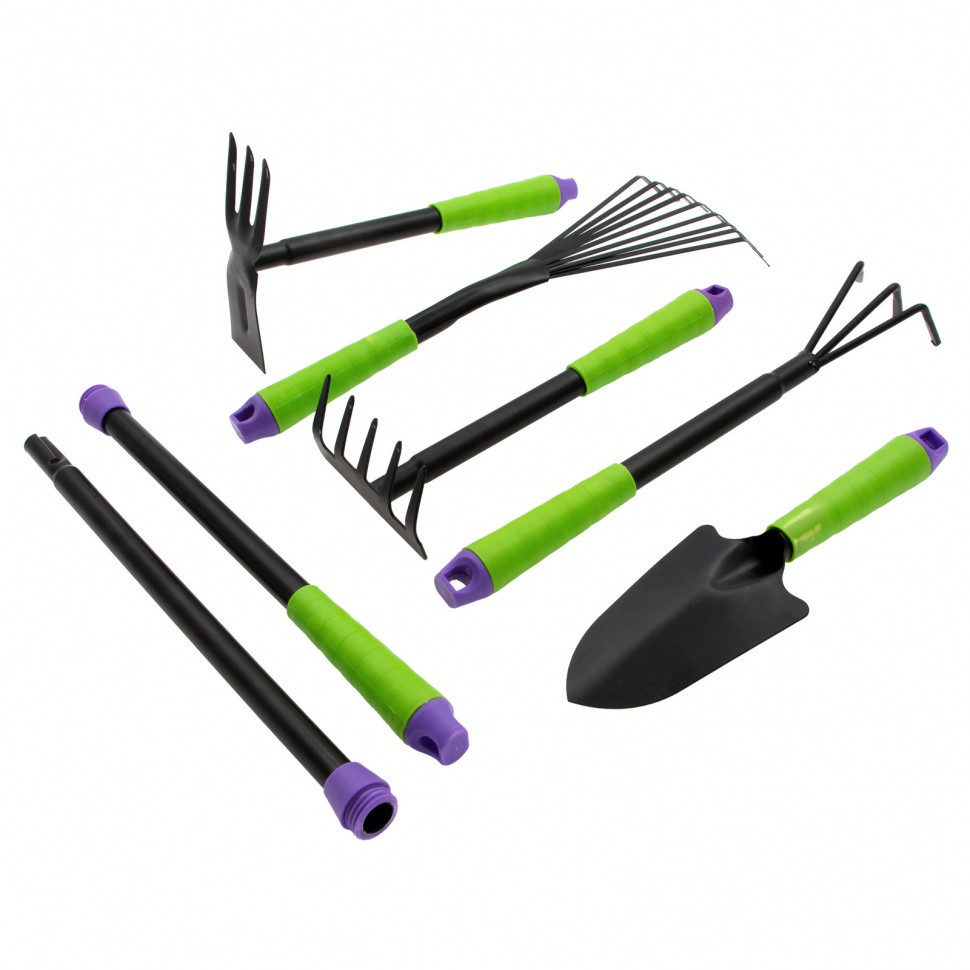 Набор садового инструмента, пластиковые рукоятки, 7 предметов, Connect, Palisad - фото 2 - id-p216675701