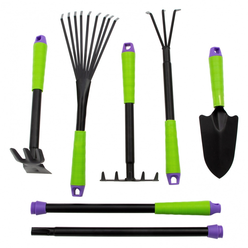 Набор садового инструмента, пластиковые рукоятки, 7 предметов, Connect, Palisad - фото 3 - id-p216675701