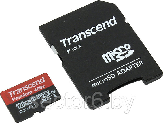 Карта памяти Transcend microSDXC UHS-I 300x Premium (Class 10) 128GB (TS128GUSDU1), фото 2