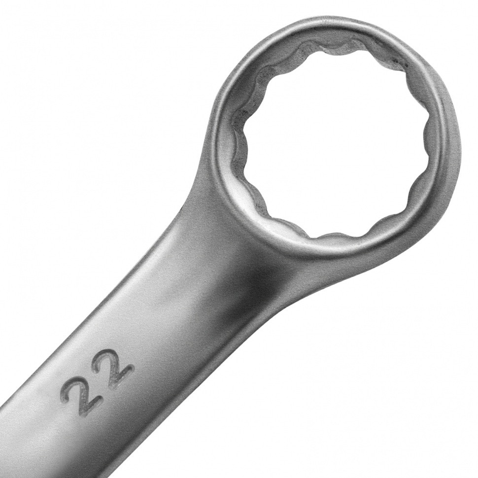 Ключ комбинированный, 22 мм, CrV, матовый хром Matrix - фото 3 - id-p216670560