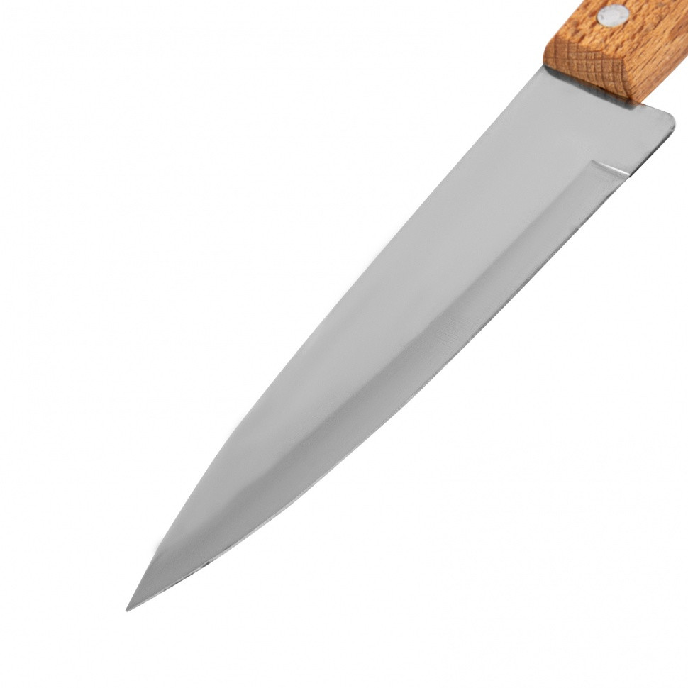 Нож поварской 280 мм, лезвие 150 мм, деревянная рукоятка// Hausman - фото 3 - id-p216669698
