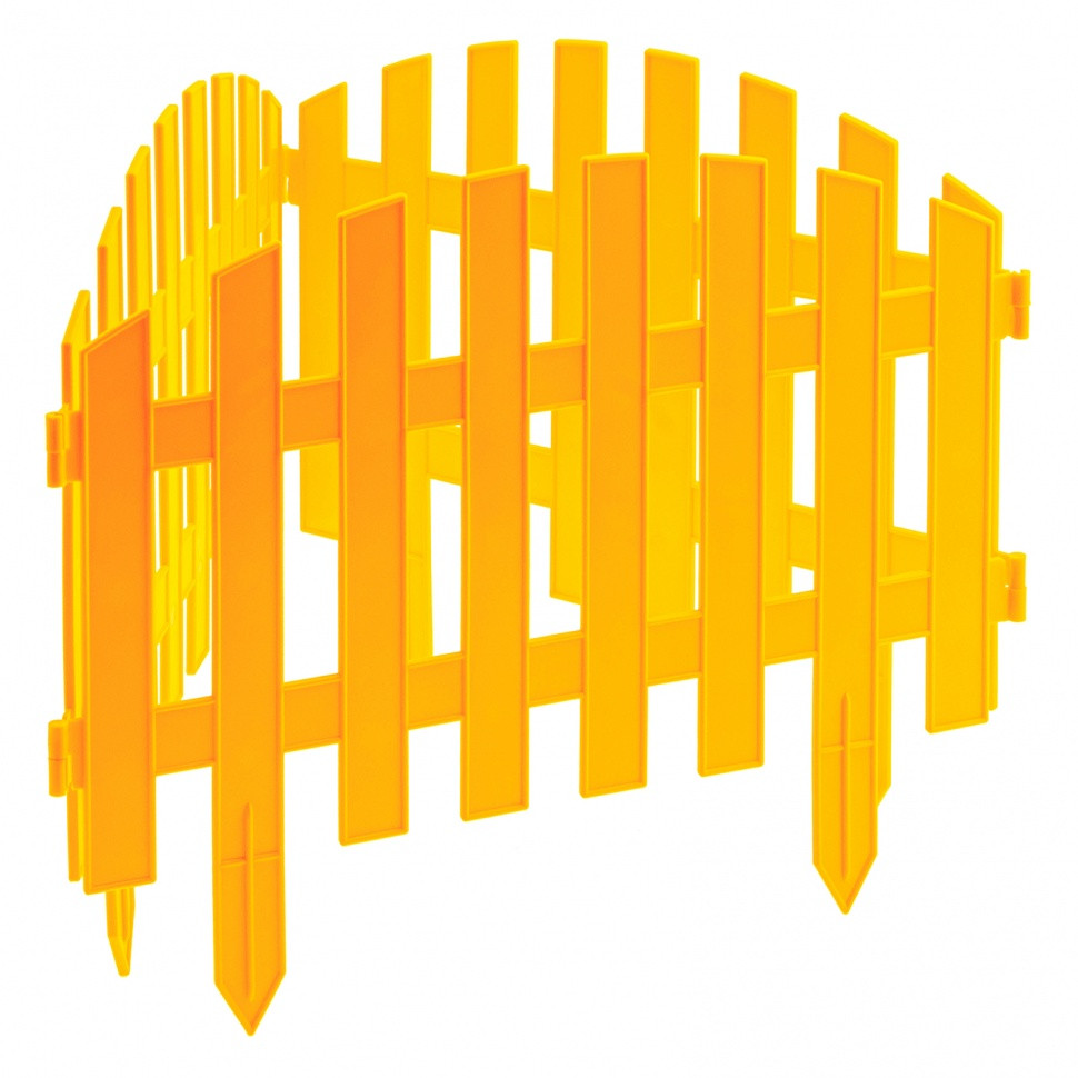 Забор декоративный "Винтаж", 28 х 300 см, желтый, Россия, Palisad - фото 1 - id-p216673511