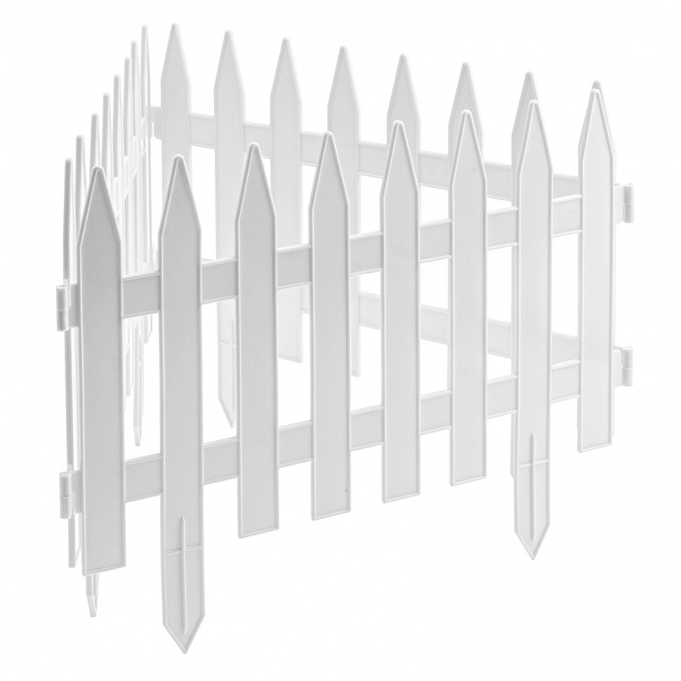 Забор декоративный "Рейка", 28 х 300 см, белый, Россия, Palisad - фото 1 - id-p216673515