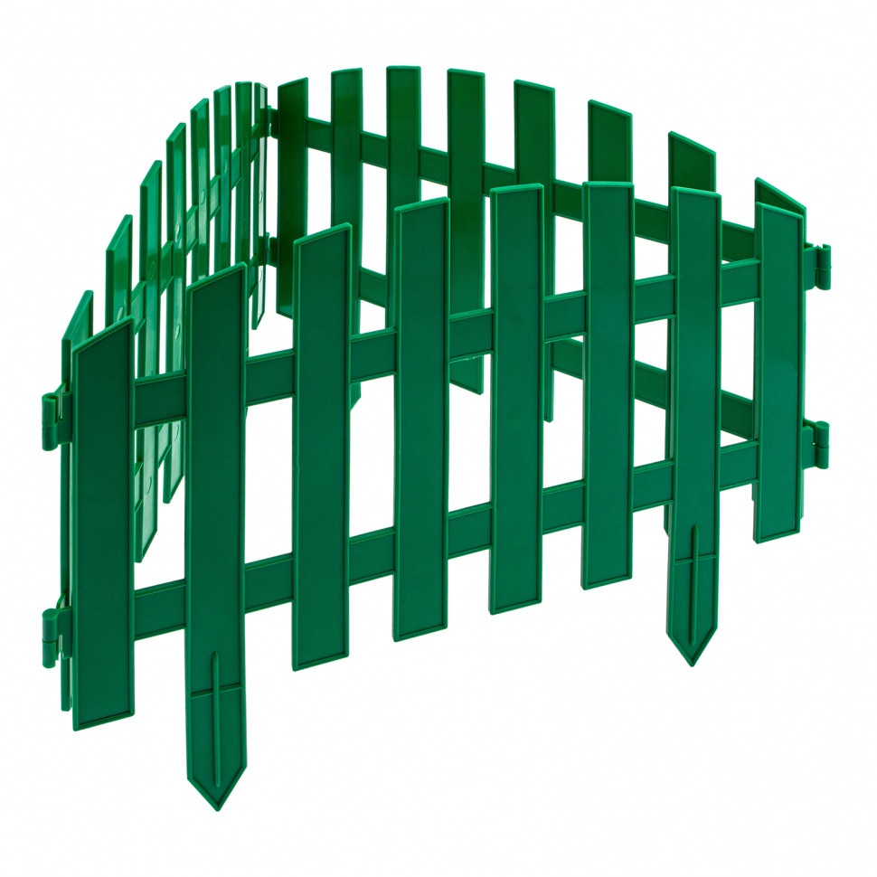 Забор декоративный "Винтаж", 28 х 300 см, зеленый, Россия, Palisad - фото 1 - id-p216673518