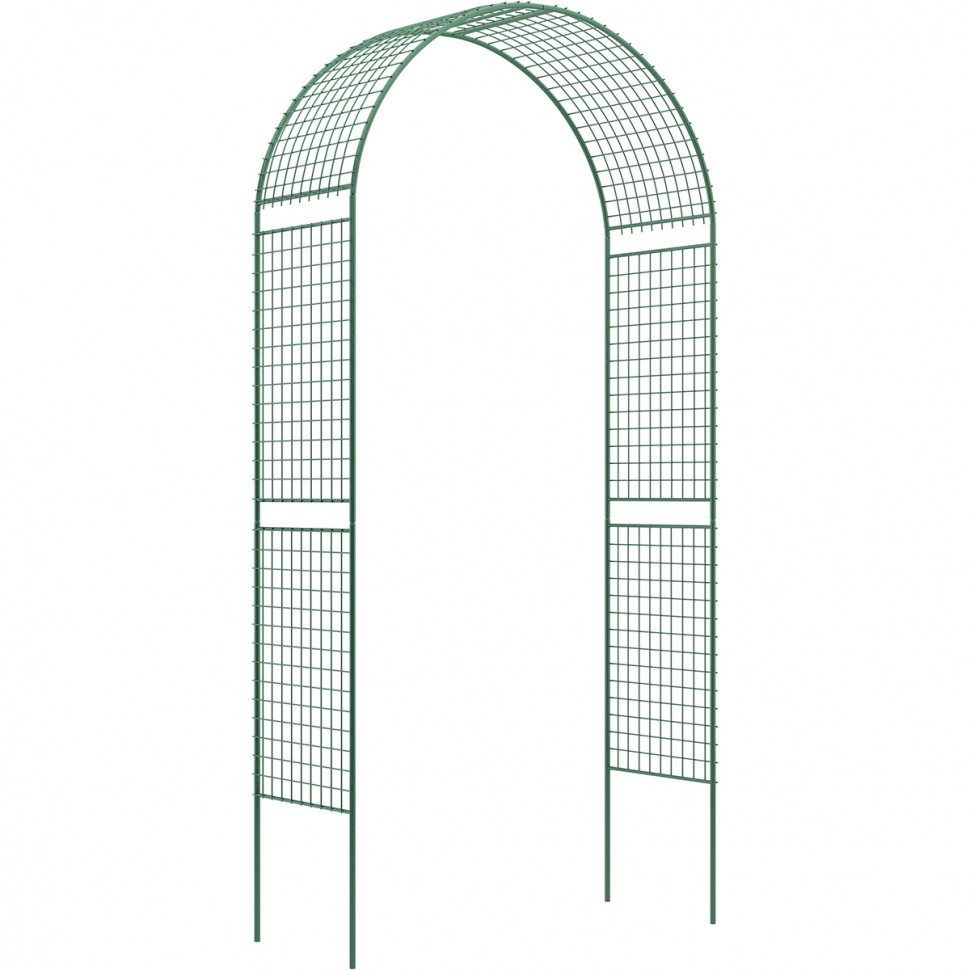 Арка садовая разборная «Сетка широкая» 2.5 х 0.5 х 1.2 м Россия - фото 1 - id-p216677136