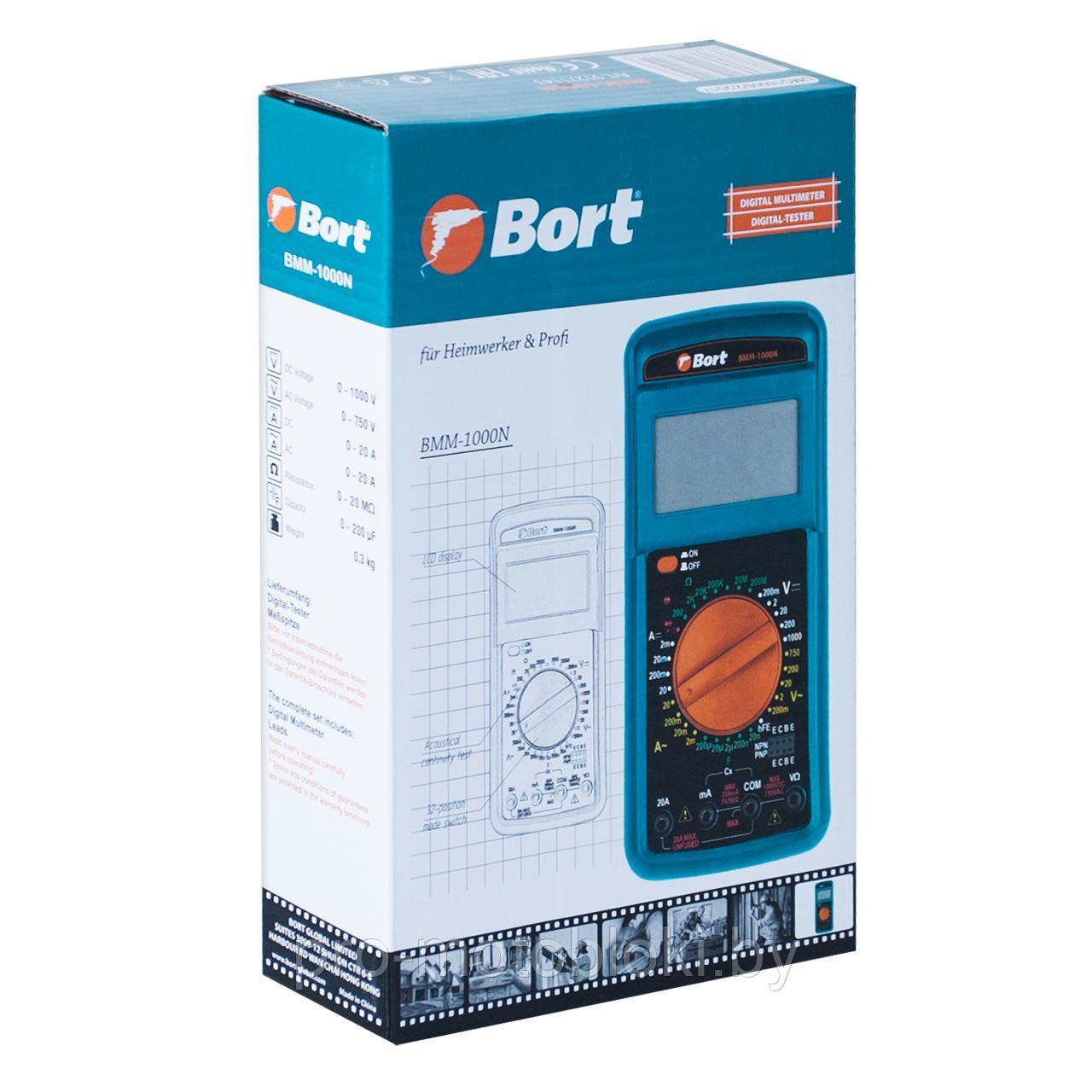Мультиметр цифровой Bort BMM-1000N - фото 5 - id-p216686292